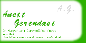 anett gerendasi business card